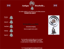 Tablet Screenshot of antique-door-bells.com